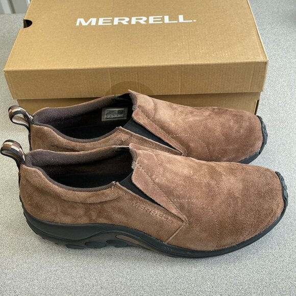 NEW Merrell Jungle Moc Men's Size 13 Slip-On Suede Slip-Resistant Shoes - Picture 1 of 8